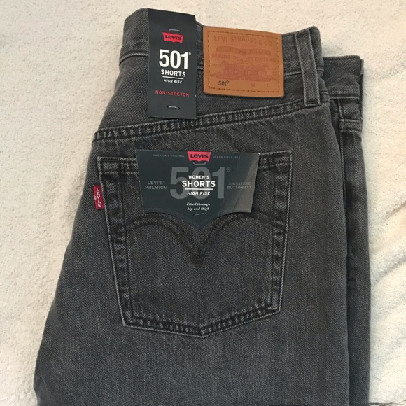 Levi's Pants - 501 black Levi shorts